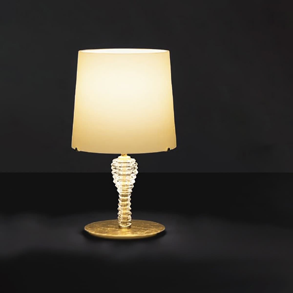 Abat-jour classica LAM 4422 1L E27 LED metallo vetro lampada tavolo - 2