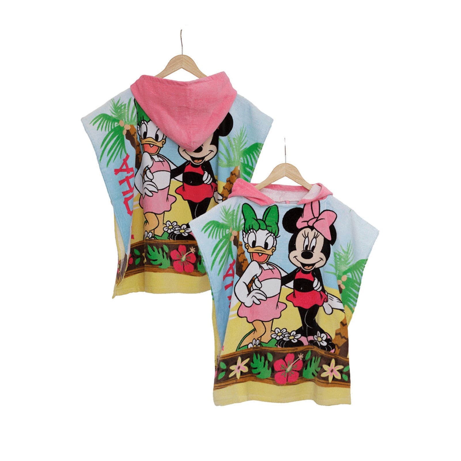 Accappatoio Poncho Bimba con cappuccio Minnie Disney - 2