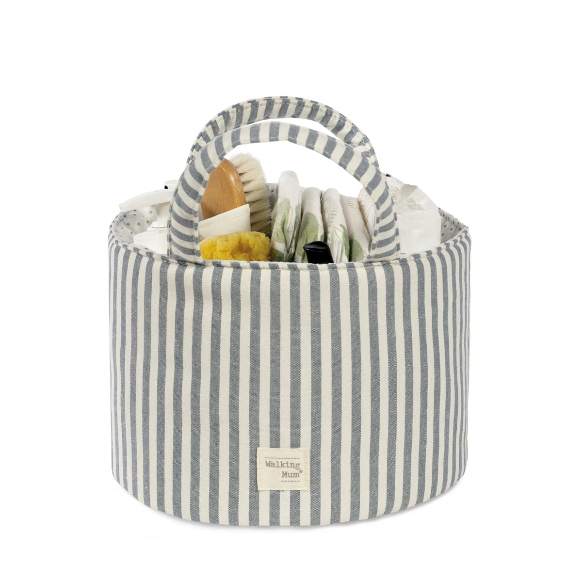 Cestino Organizer Home Pasito a Pasito WM Praliné Strisce Matcha - 2