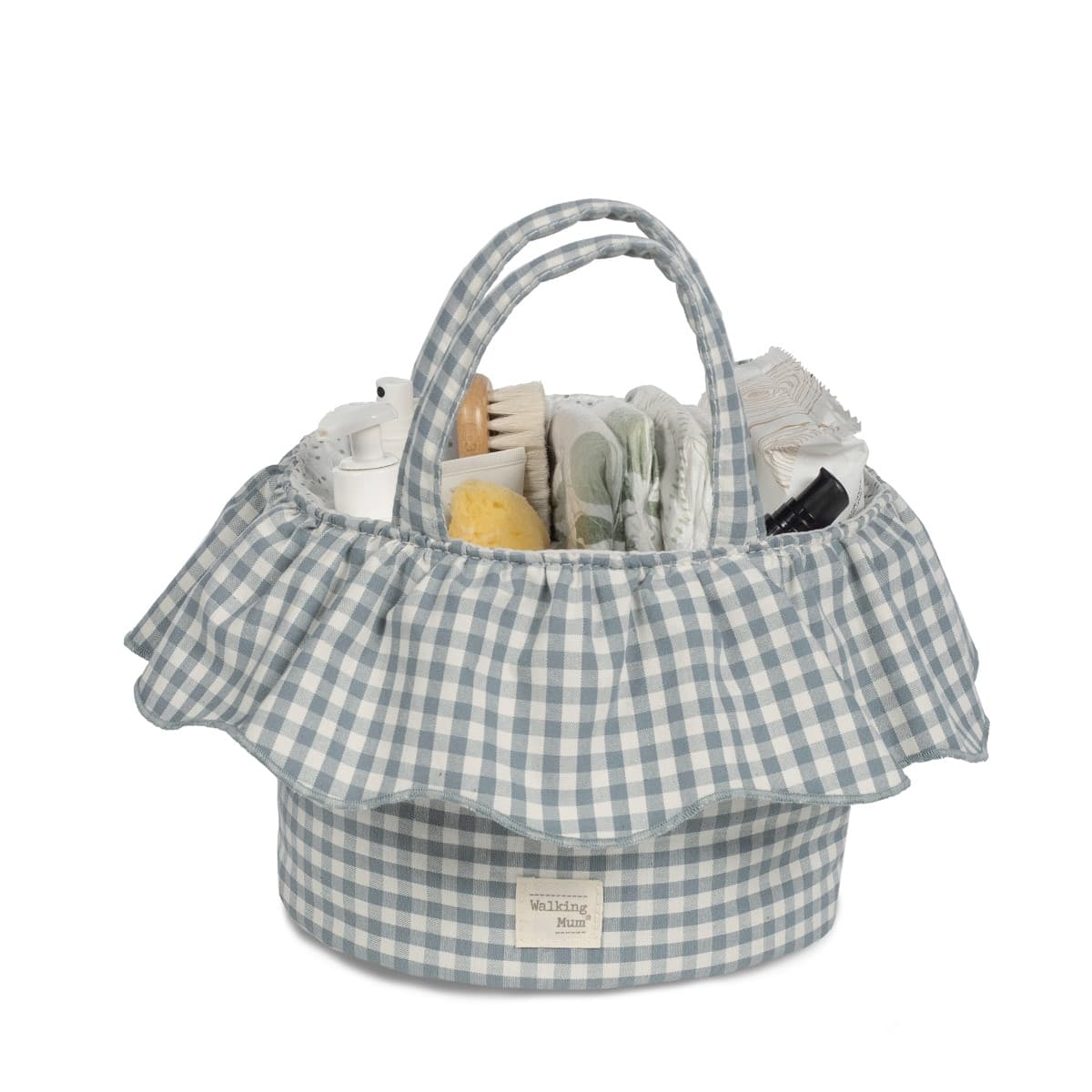 Cestino Organizer Home Pasito a Pasito WM Praliné Vichy Matcha - 2