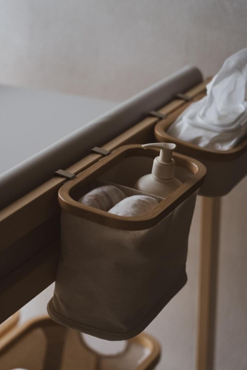 Cestino per Fasciatoio Quax - Beige/Naturale - 3