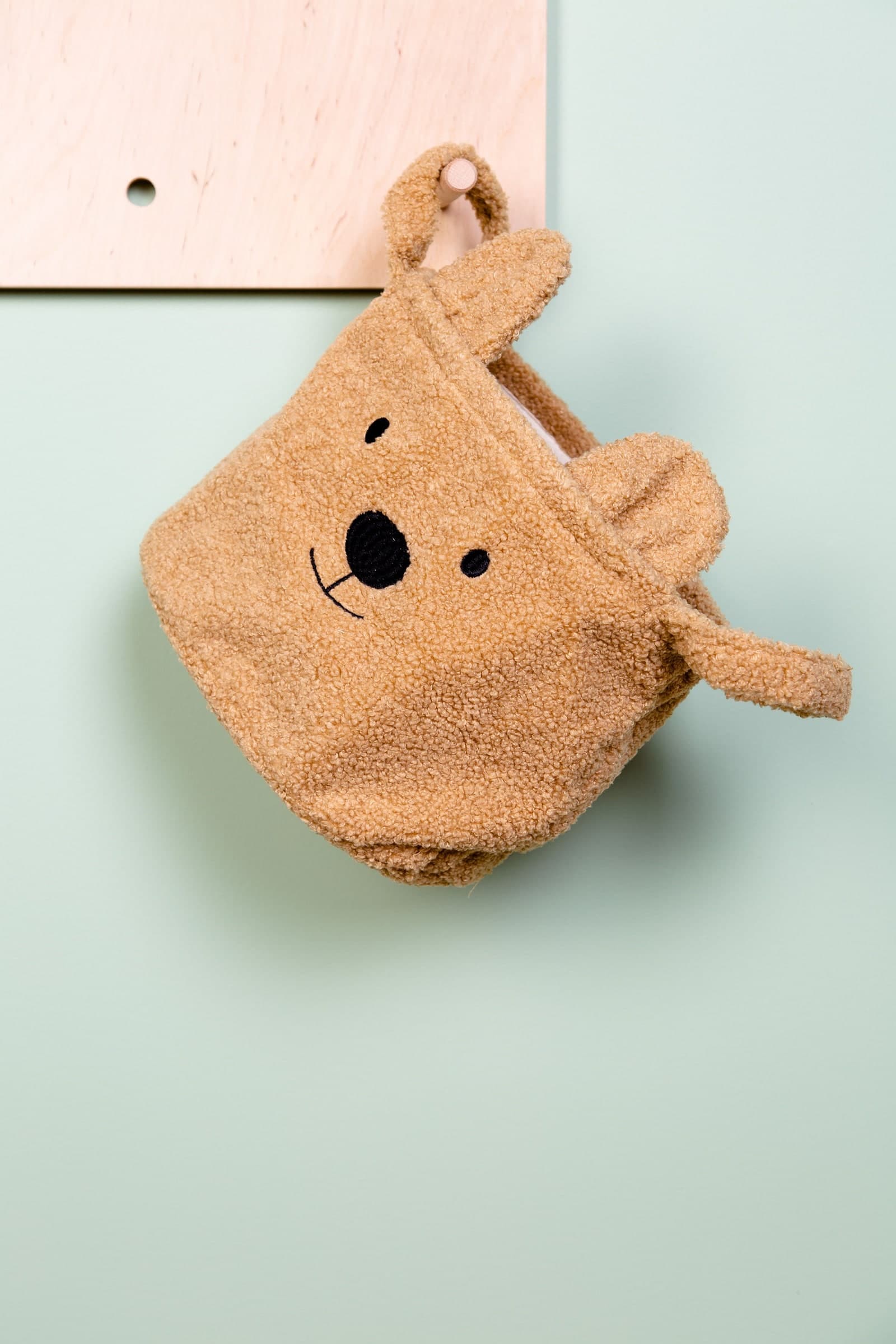 Cestino Portaoggetti Childhome Teddy Beige 25X20X20 CM - 3