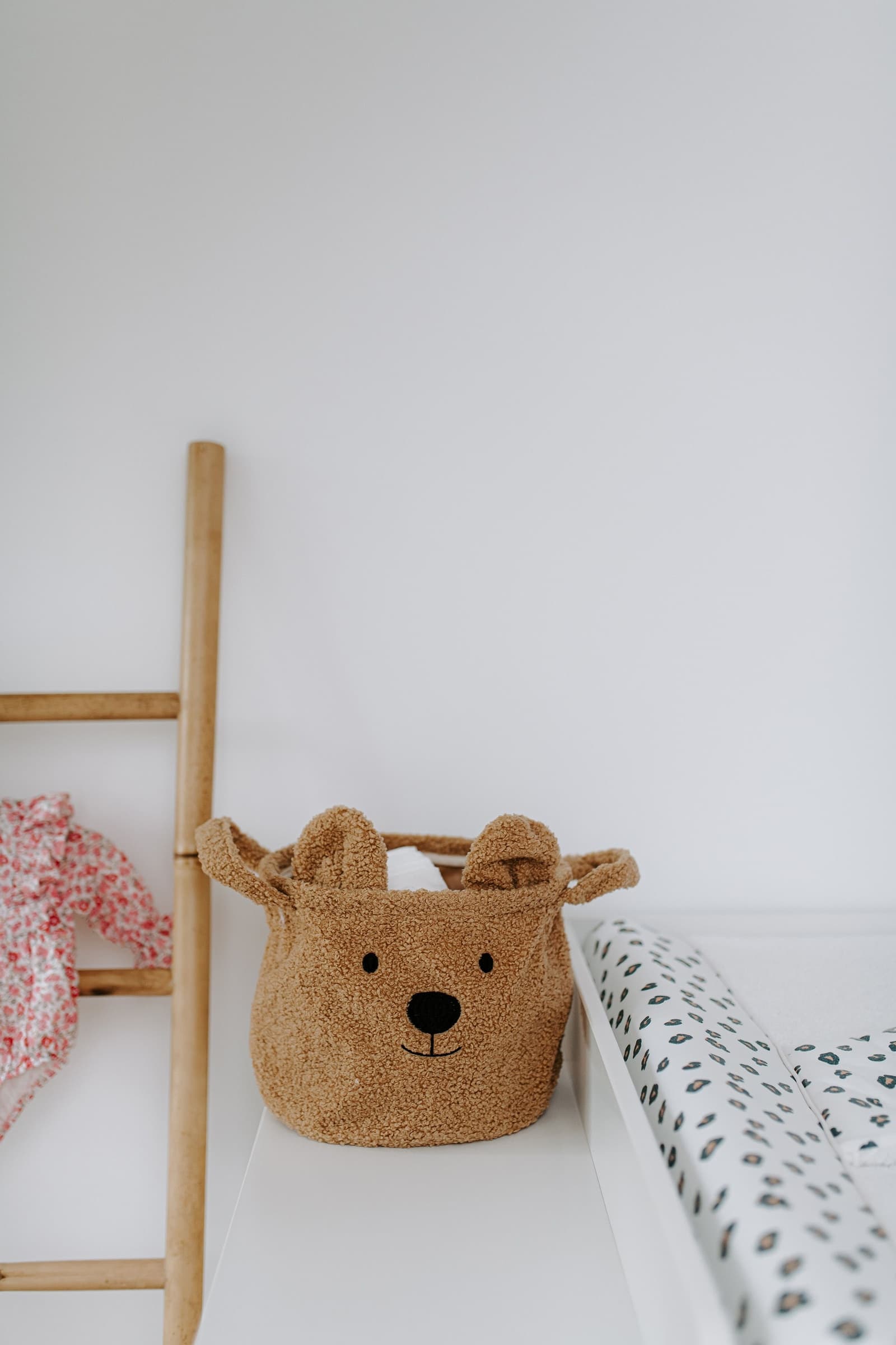 Cestino Portaoggetti Childhome Teddy Beige 25X20X20 CM - 4