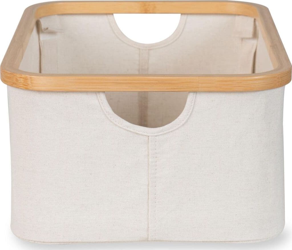 Cestino Portaoggetti Quax 38x30cm - Beige/Natural - 4