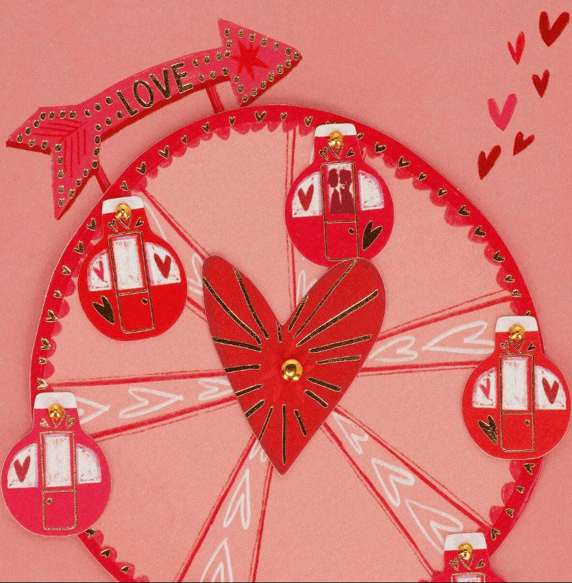 Legami - San Valentino Biglietto d'Auguri con Applicazione Love Wheel (VBGA0001) - 2