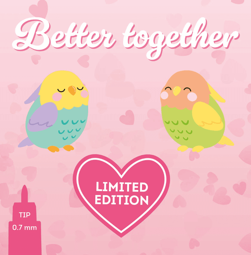 Legami - San Valentino Set di 2 Penne Gel Cancellabili - Better Together Limited Edition (VEPSET0015) - 4
