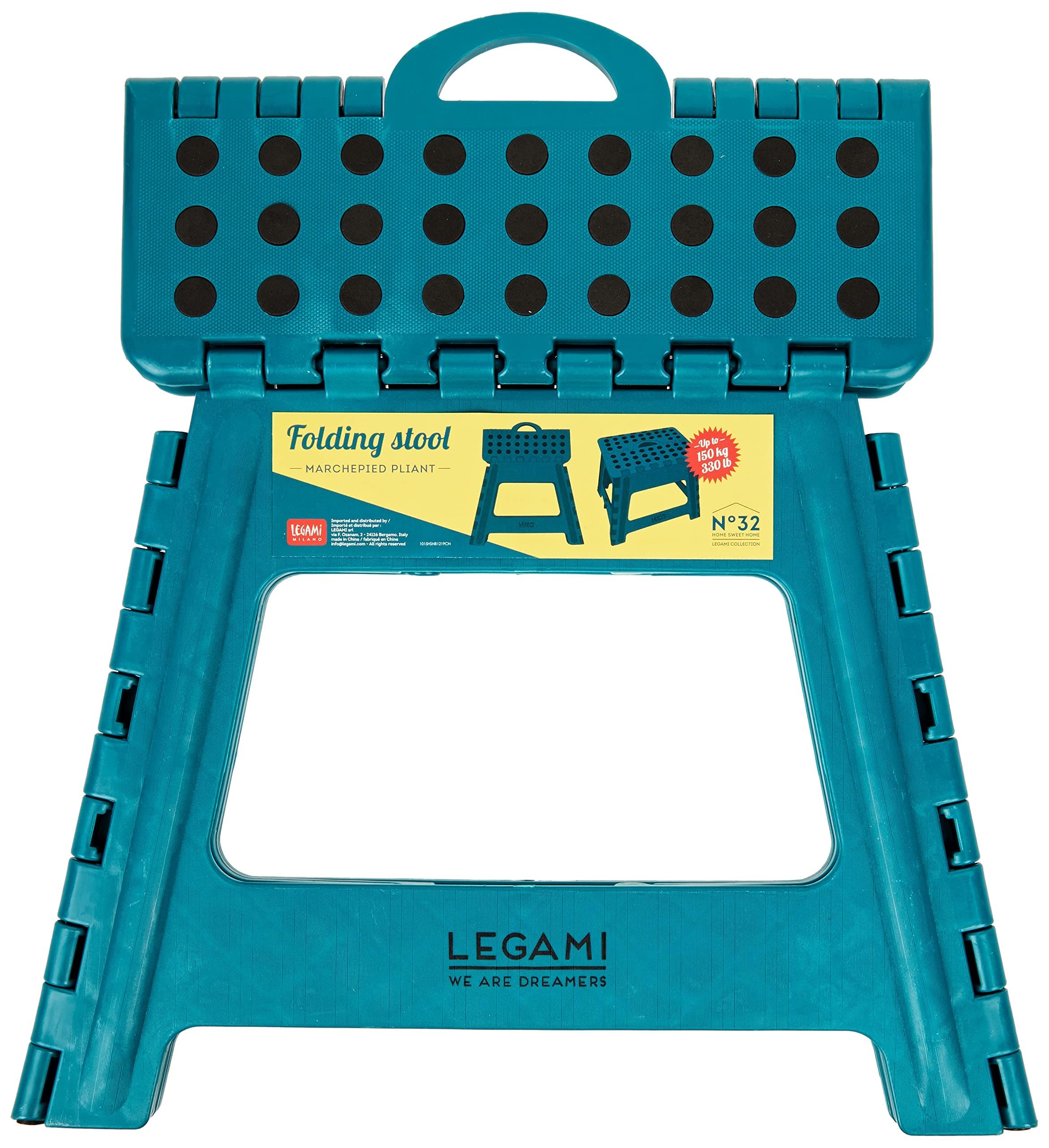 Legami - Sgabello pieghevole - Sos Folding Stool verde petrolio