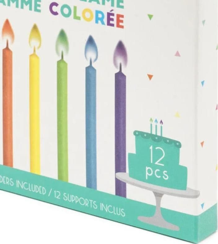 Legami - Candele Per Feste Con Fiamme Colorate Multicolore pz 12 (VFLC0001) - 3