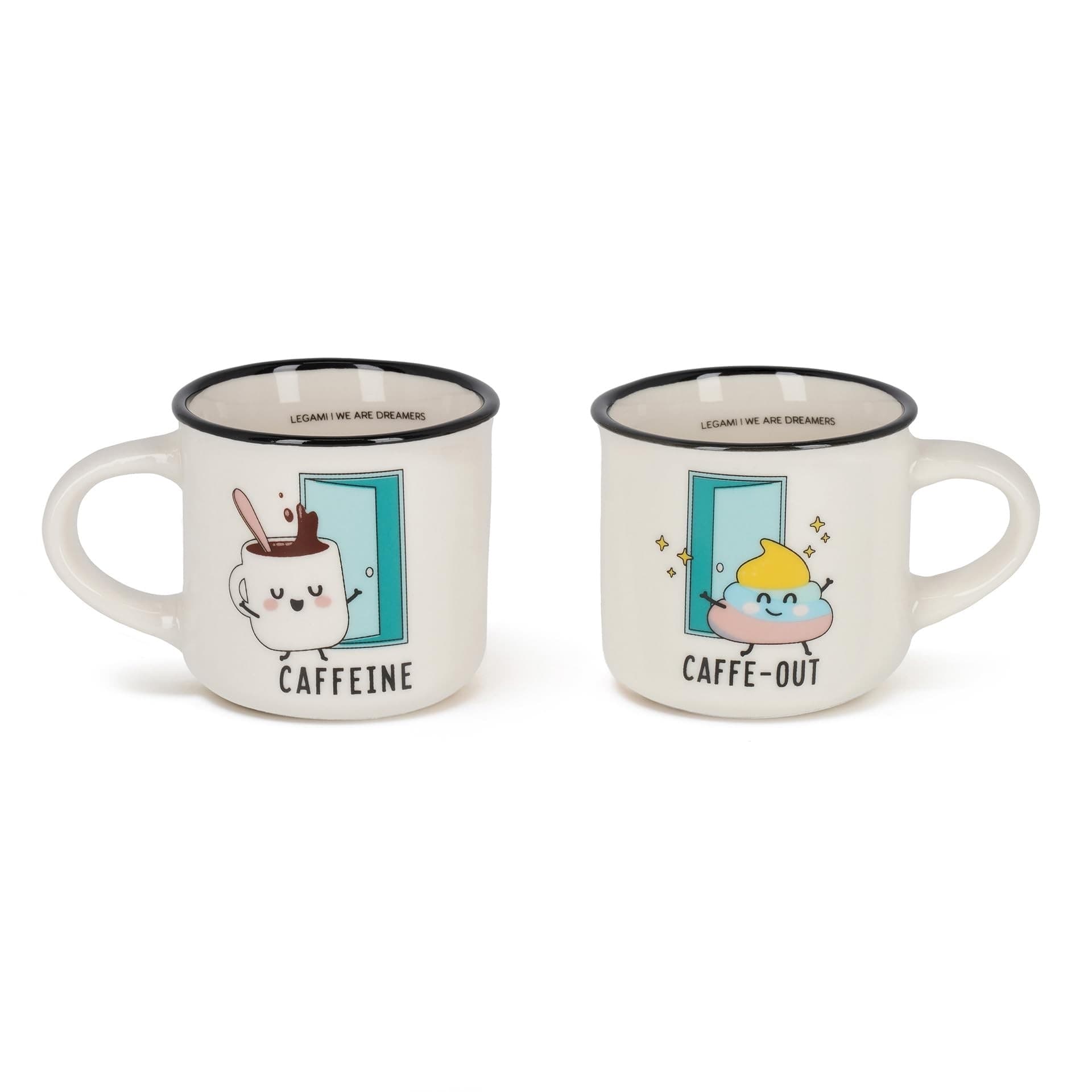 Legami - Set di 2 Tazzine da Caffè - Poo - Espresso For Two (VMM0019) - 2