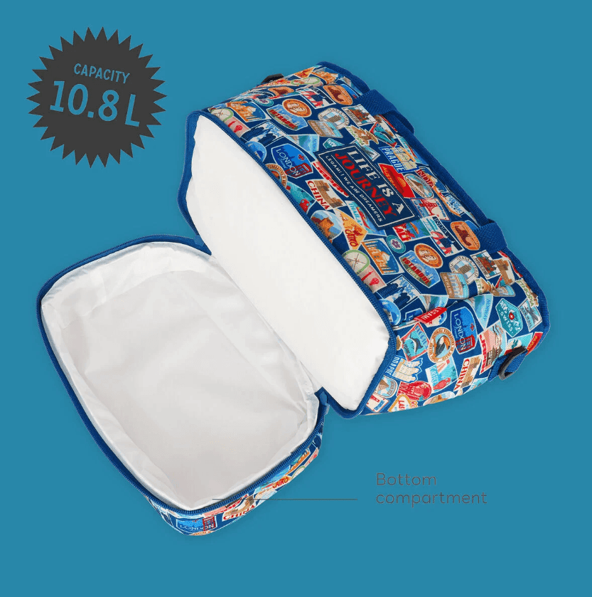 Legami - Borsa Porta Pranzo 10,8 l - Travel Stickers - Lunch Bag (VLLBAG0007) - 2