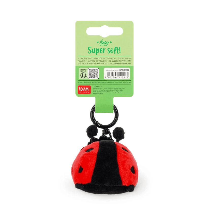 Legami - Portachiavi di Peluche Ladybug - Tiny Super Soft! (VSPK0018) - 2