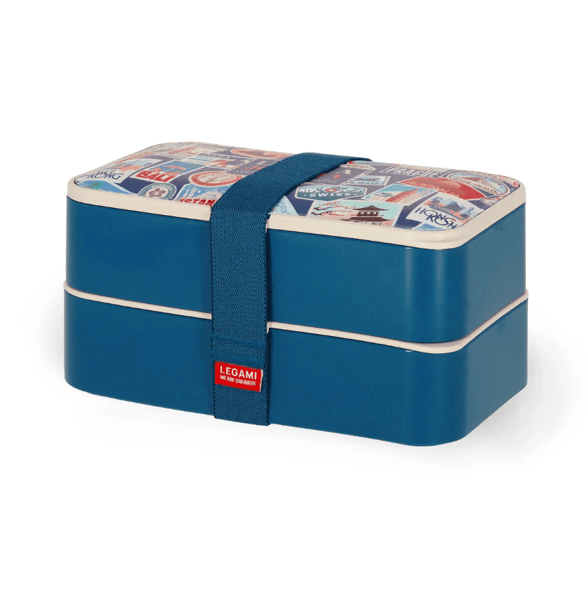 Legami - Contenitore Porta Pranzo 1200 ml - Travel Stickers - Lunch Box (VLBD0005) - 2