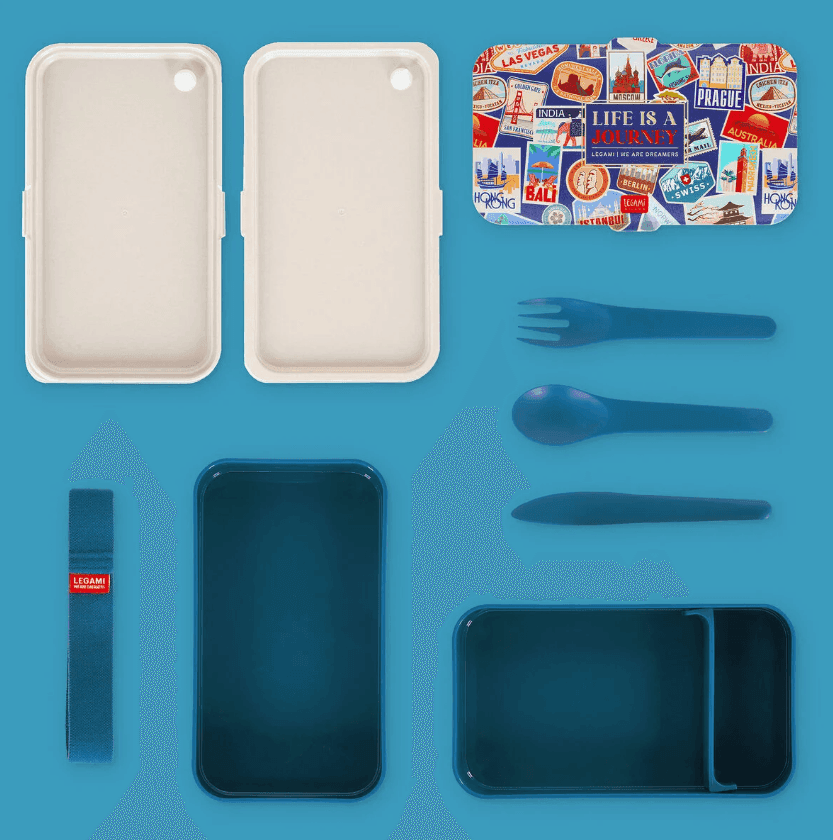 Legami - Contenitore Porta Pranzo 1200 ml - Travel Stickers - Lunch Box (VLBD0005) - 5