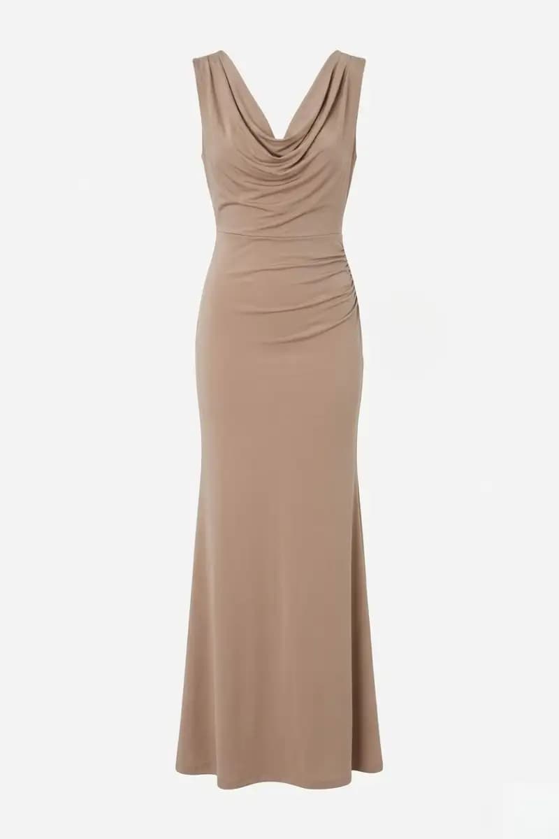 Abito scollo V sul retro | NUALY Glamour - 7
