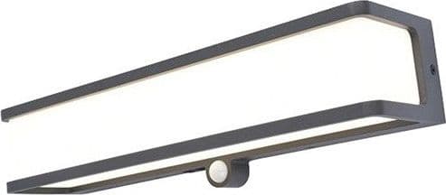 Applique Solare con LED integrato e PIR - 1800lm - 4000K - IP44 - DOBLO - 1
