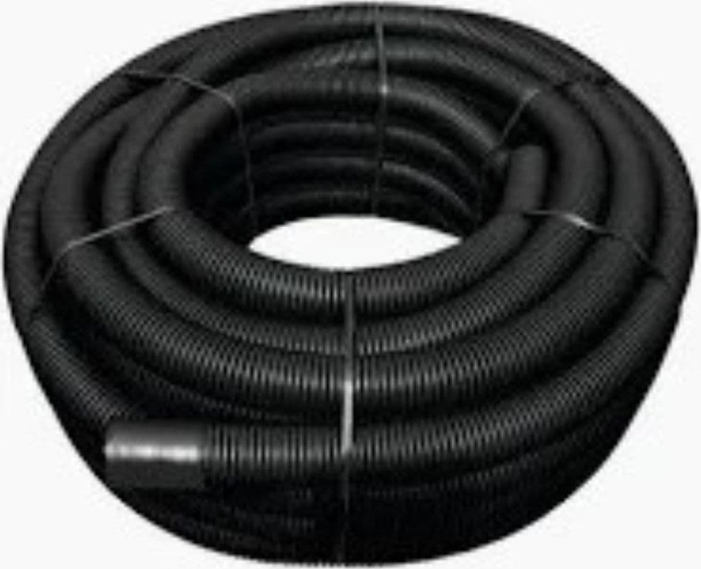 PE CORRUGATO NERO DIAMETRO 40 - BOBINA DA 50M - 1