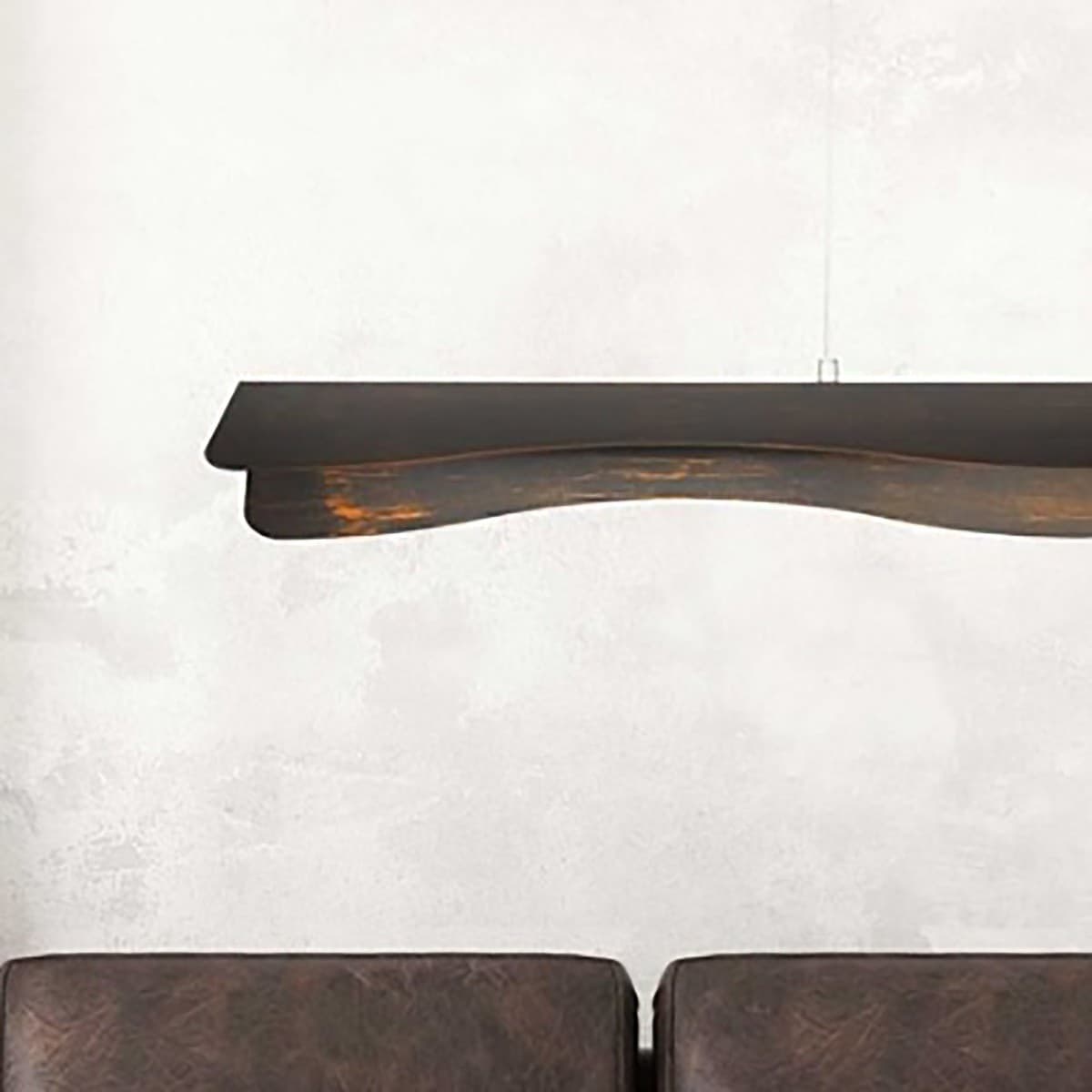 Lampadario rustico LAM 4551 S98 LED metallo sospensione - 3
