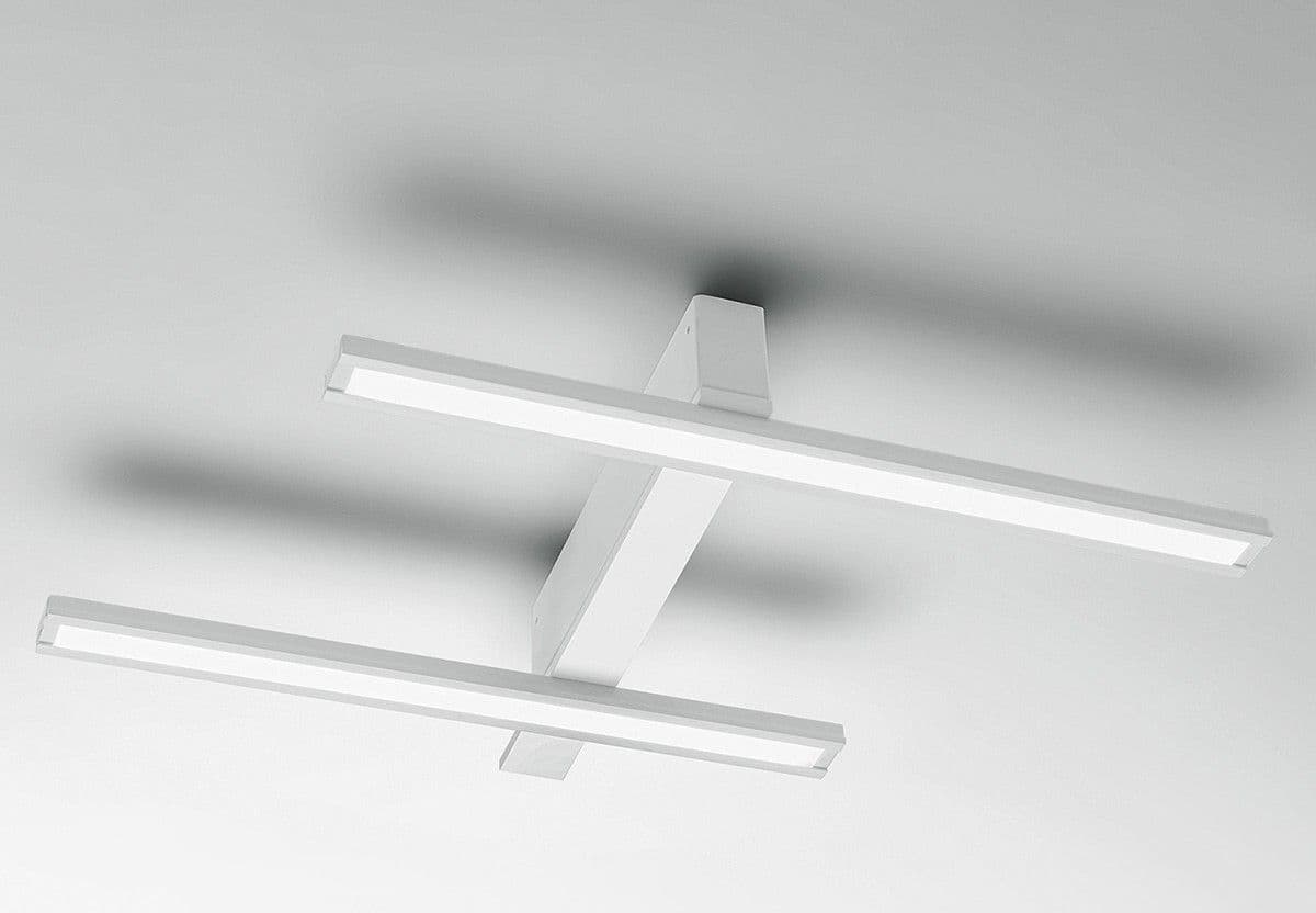 Plafoniera Giarnieri REVIEW PS 24.7W 2964LM 3000°K dimmerabile alluminio lampada parete soffitto luce diretta - 2