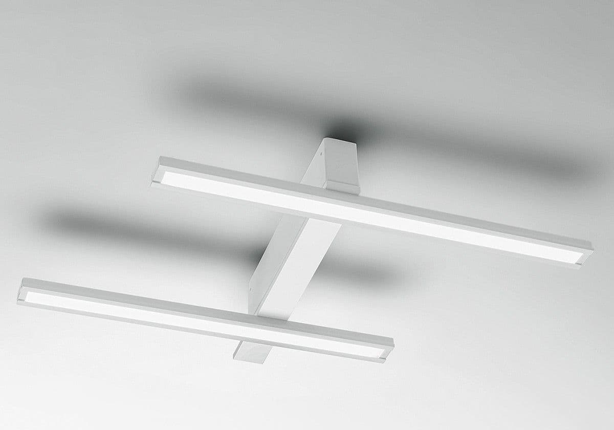 Plafoniera Giarnieri REVIEW PS 24.7W 2964LM 3000°K dimmerabile alluminio lampada parete soffitto luce diretta - 2