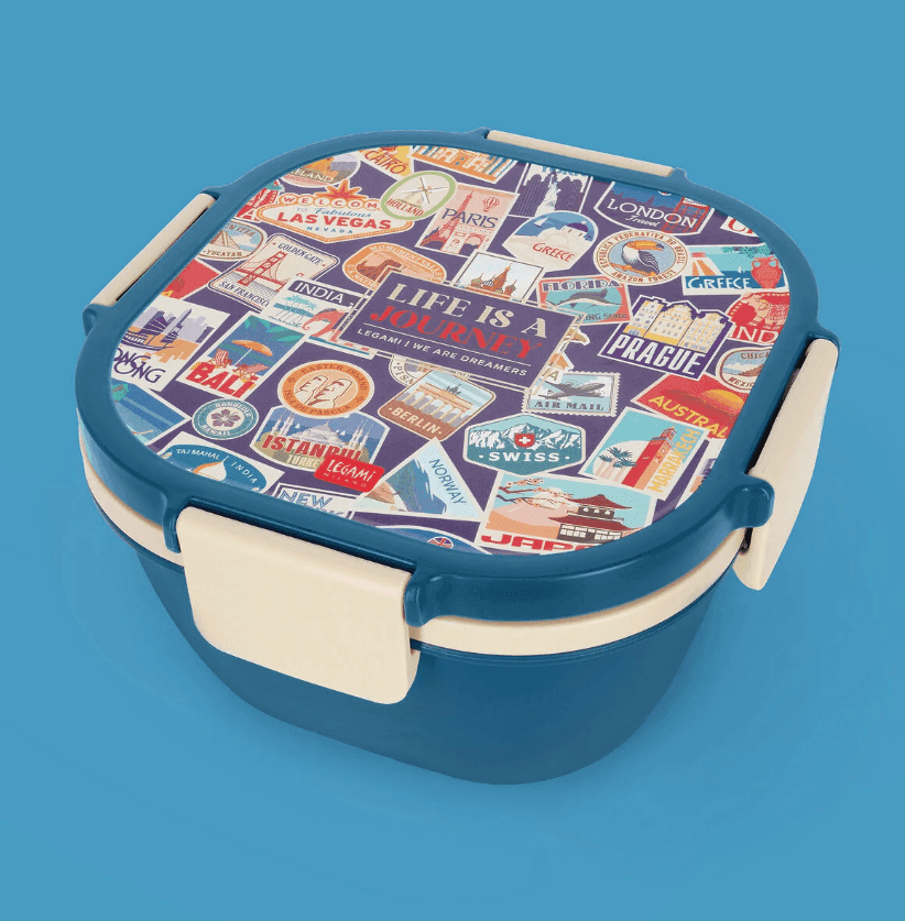 Legami - Contenitore Porta Pranzo 1700 ml - Travel Stickers - Lunch Box (VLBS0005) - 2