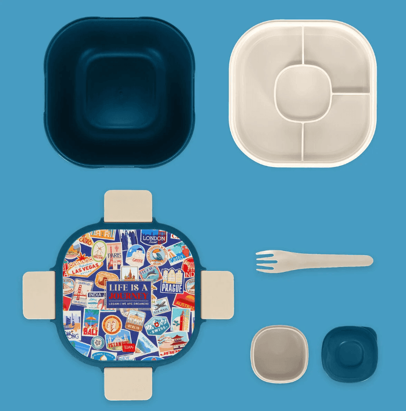 Legami - Contenitore Porta Pranzo 1700 ml - Travel Stickers - Lunch Box (VLBS0005) - 4