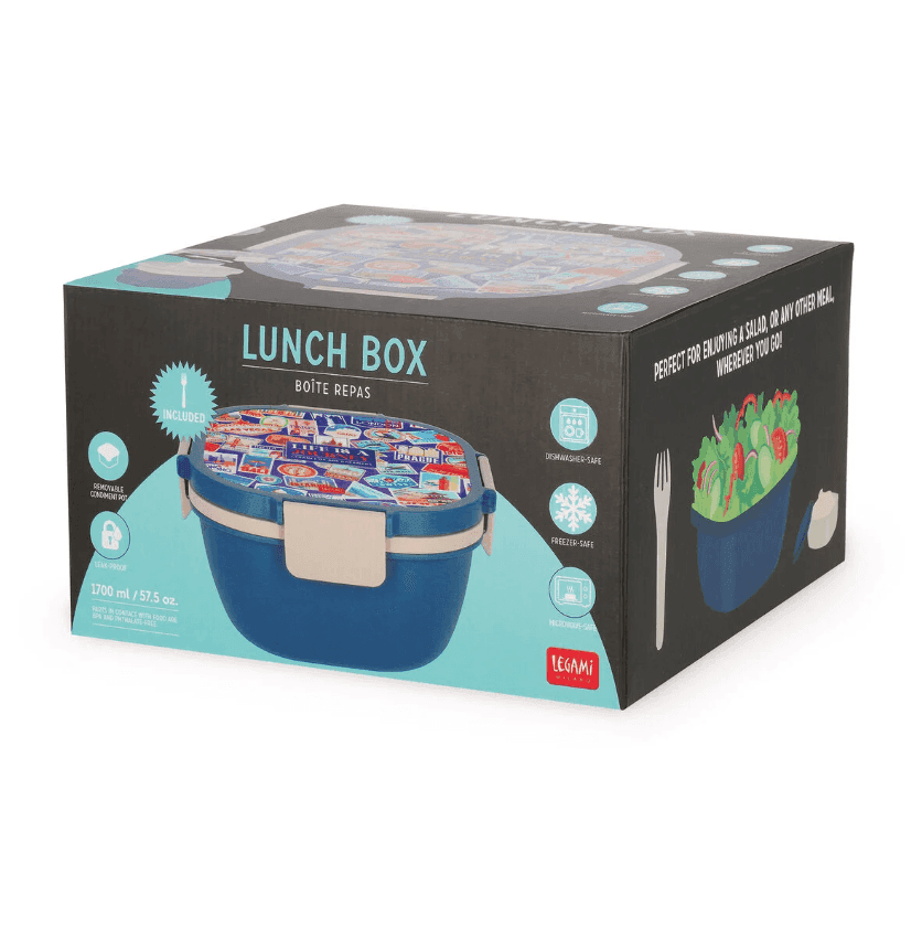 Legami - Contenitore Porta Pranzo 1700 ml - Travel Stickers - Lunch Box (VLBS0005) - 5