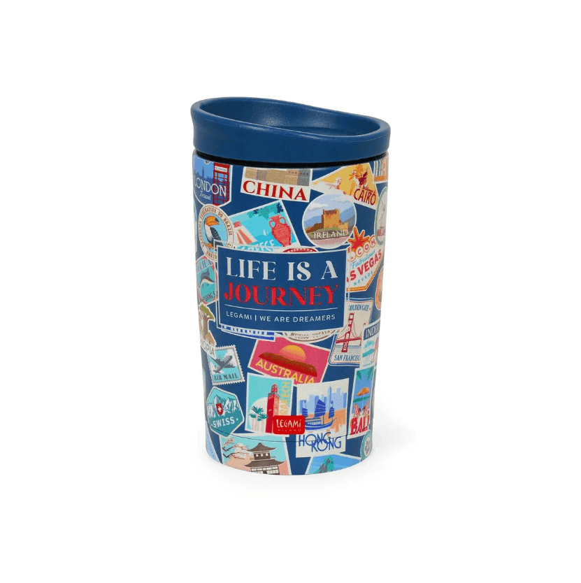 Legami - Bicchiere Termico 275 ml - Travel Stickers - Hot & Cold (VNTUM0006) - 3