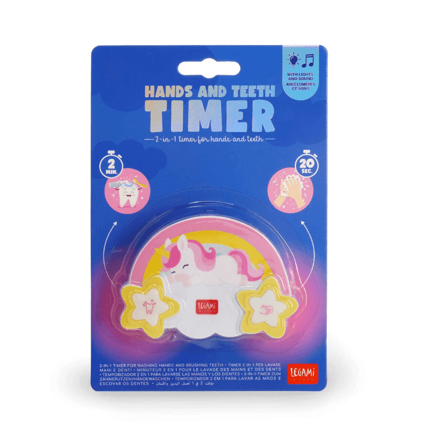 Legami - Timer 2 in 1 per Lavare Mani e Denti - Unicorn - Hands and Teeth Timer (VKTIM0001) - 4