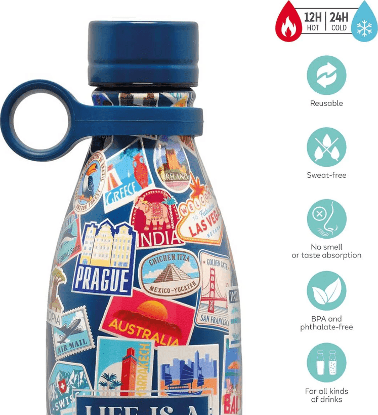 Legami - Bottiglia Termica 500 ml - Travel Stickers - Hot & Cold (VSSB0024) - 3