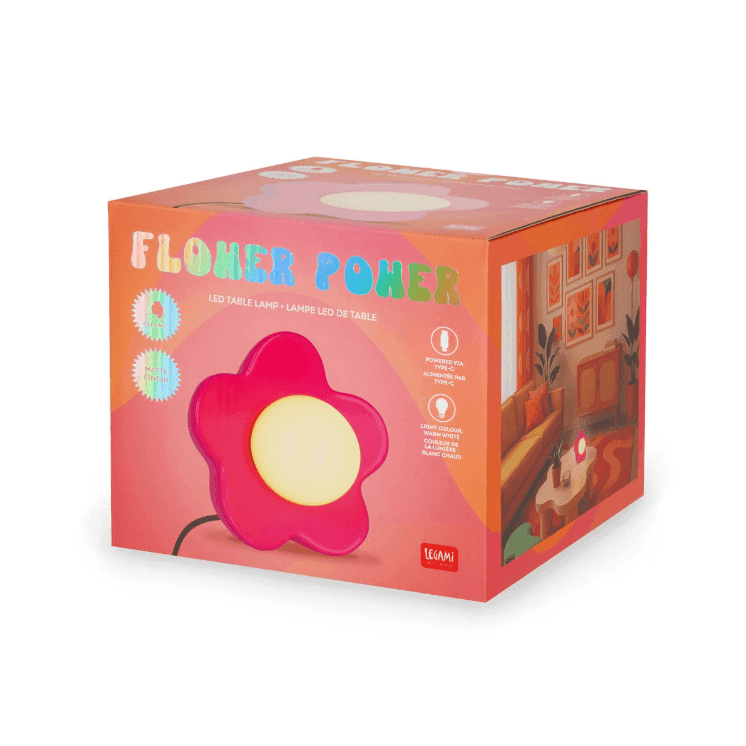 Legami - Lampada Led da Tavolo - Matte Pink - Flower Power (VDLA0001) - 5