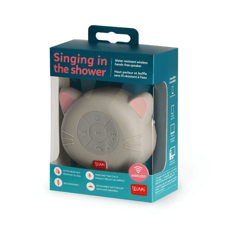 Legami - Vivavoce e Speaker Bluetooth® Resistente all'Acqua Kitty - Singing In The Shower (VSHOW0010) - 4