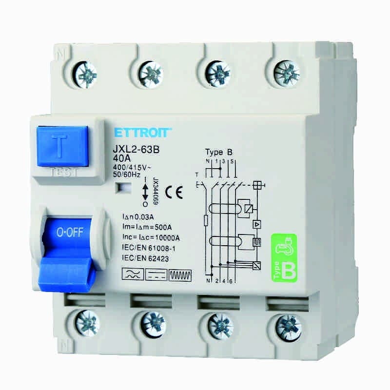 Magn. diff. Puro 4P 40A 30mA C.B 6KA 380V