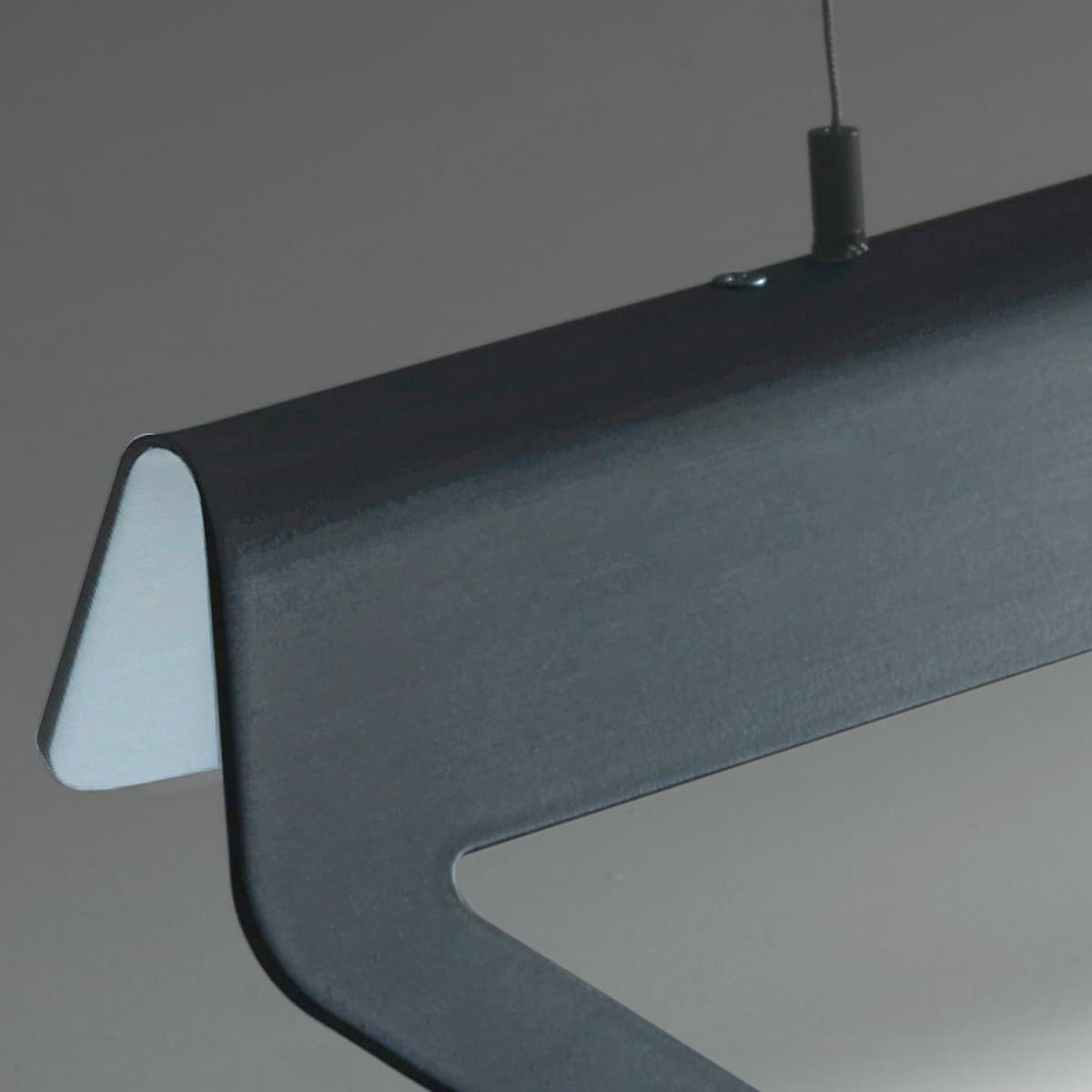 Sospensione Giarnieri TILT S 52W 5200LM 3000°K dimmerabile alluminio bianco piombo oro lampadario biemissione - 5