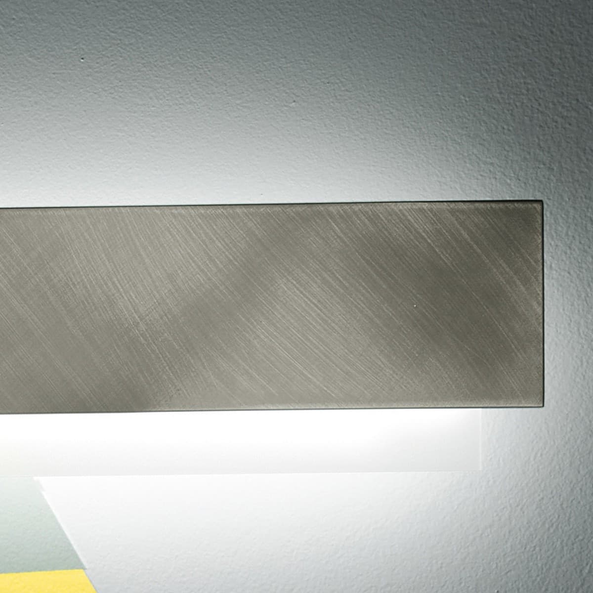 Applique GN-MIKADO AS 30W 3000LM 3000°K 45CM dimmerabile alluminio anticato lampada parete rettangolare biemissione moderna - 5