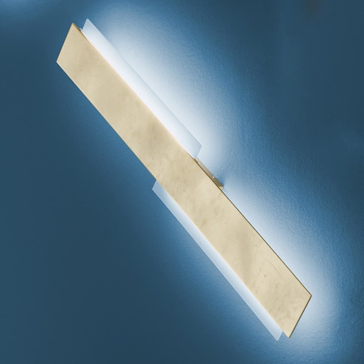 Applique GN-MIKADO AL 60W 6000LM 3000°K 91CM dimmerabile alluminio anticato lampada parete rettangolare biemissione moderna - 15