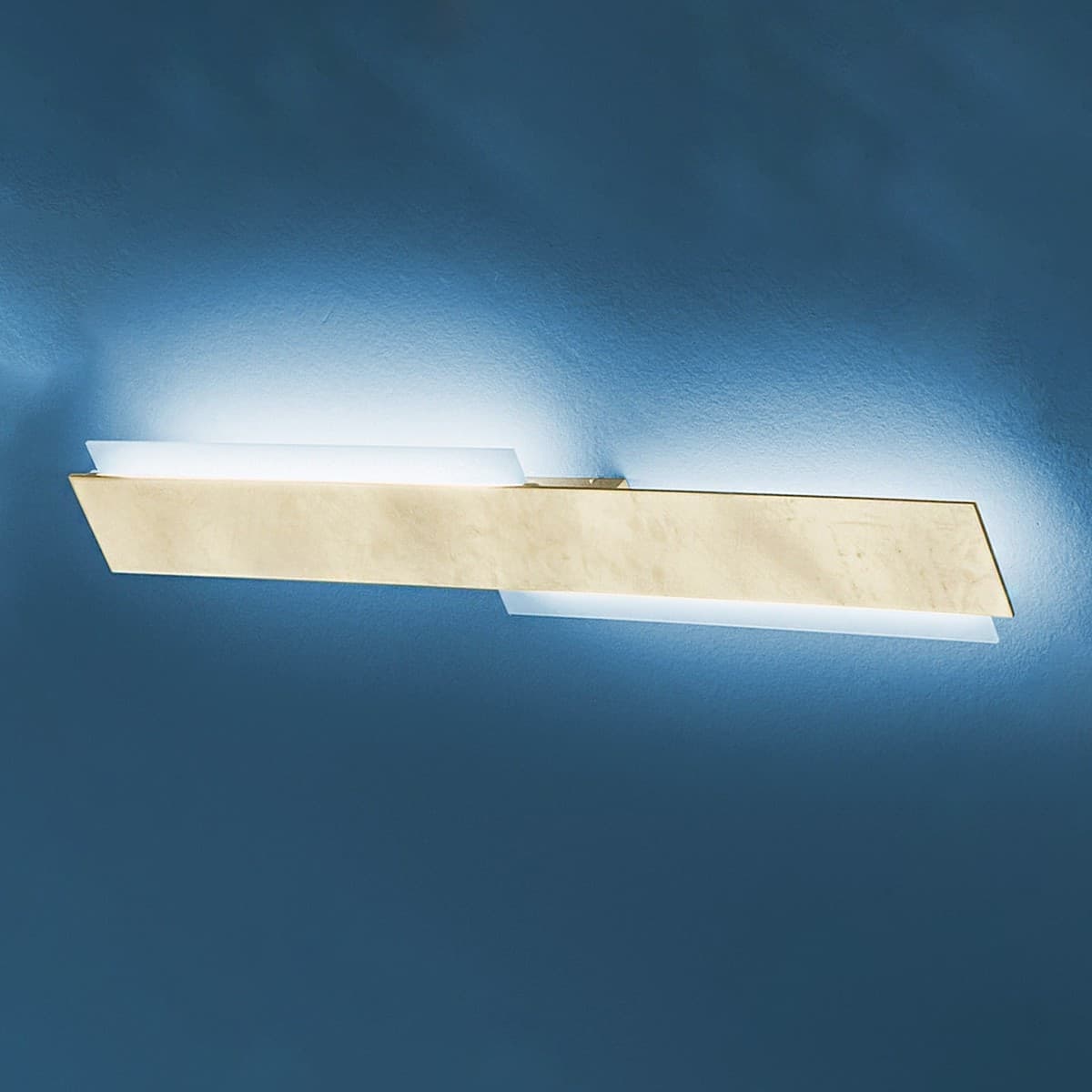 Applique GN-MIKADO AL 60W 6000LM 3000°K 91CM dimmerabile alluminio anticato lampada parete rettangolare biemissione moderna - 2