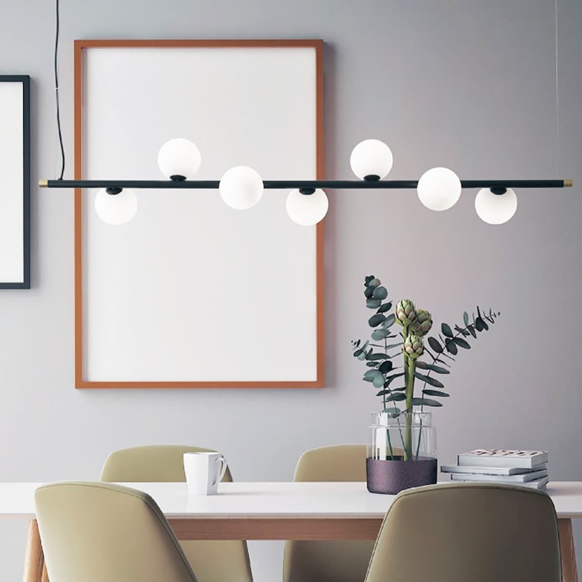 Lampadario moderno Miloox POMI' 1744 98 G9 LED metallo vetro - 3