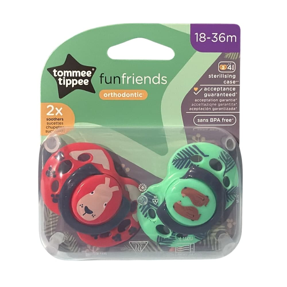 Ciucci Tommee Tippee Fun Friends 18-36m – Rosso/Verde