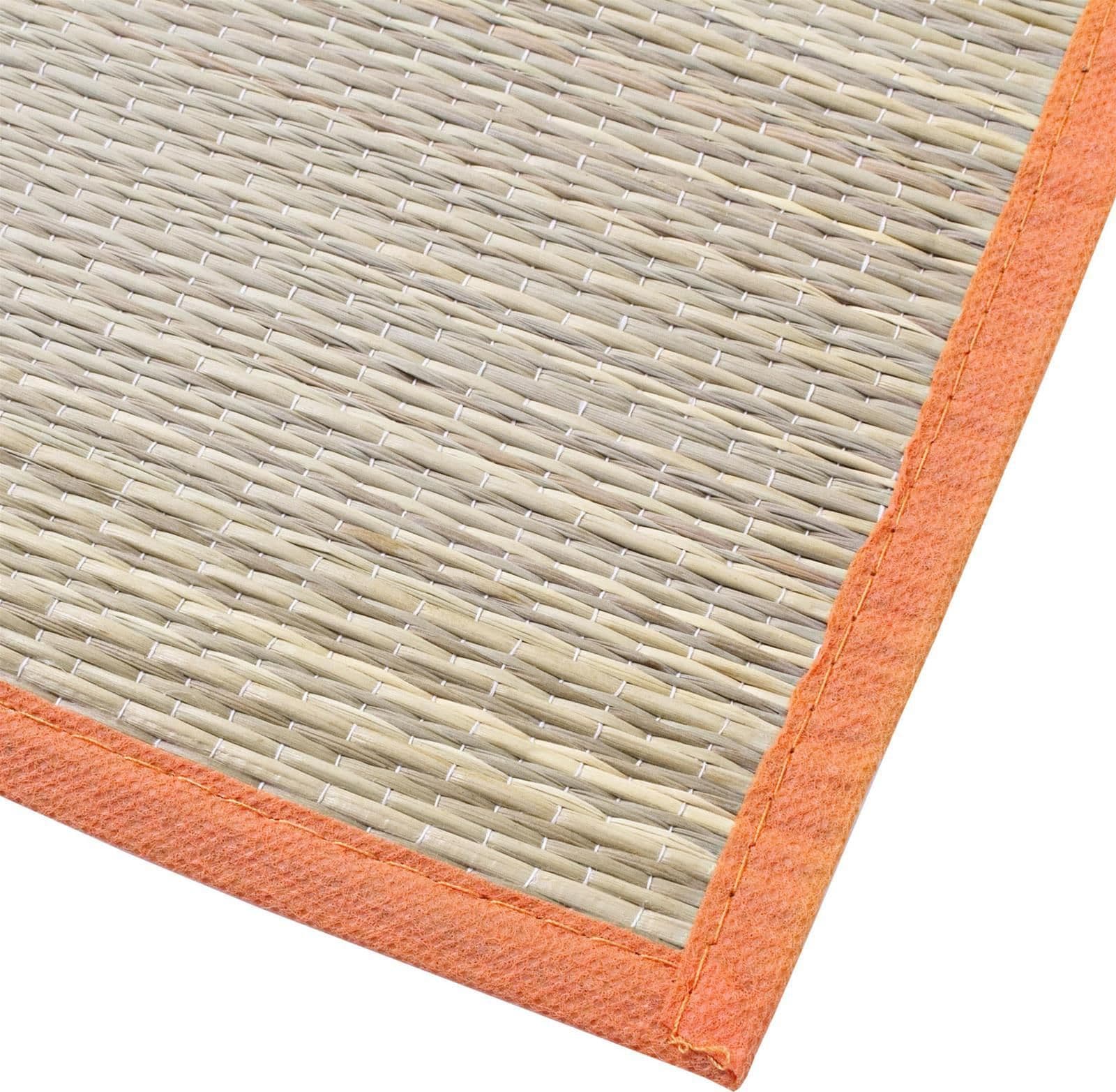 Stuoia da spiaggia e campeggio in paglia richiudibile con zip 180 x 60 cm - 3