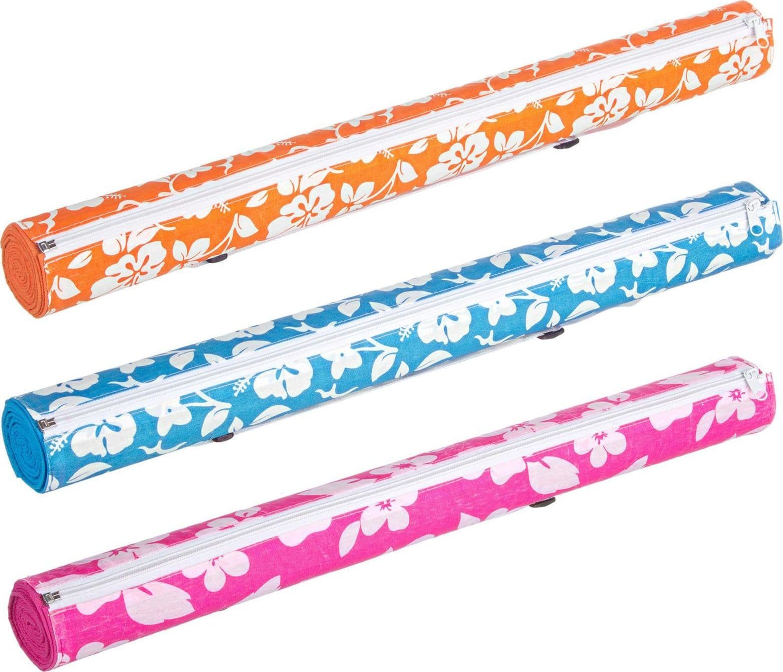 Stuoia da spiaggia e campeggio in paglia richiudibile con zip 180 x 60 cm - 4