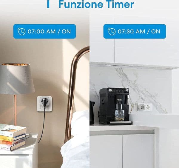 Multipresa smart socket presa intelligente con connettività wi-fi e timer - 3