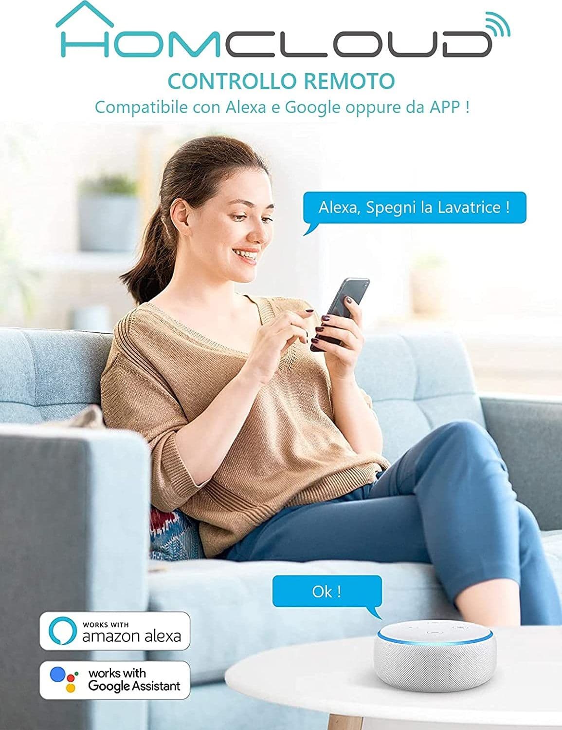 Multipresa smart socket presa intelligente con connettività wi-fi e timer - 6