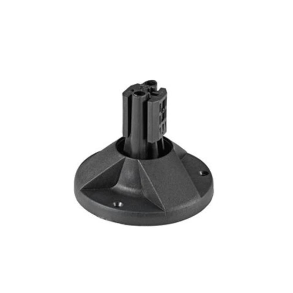 BASE PER FISSAGGIO PALO DIAMETRO 60 A PAVIMENTO - COLORE NERO DIAMETRO ESTERNO 160