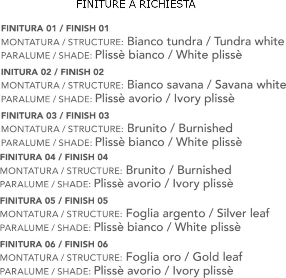 Plafoniera classica LAM 6985 PL51 E27 LED metallo tessuto lampada soffitto - 5
