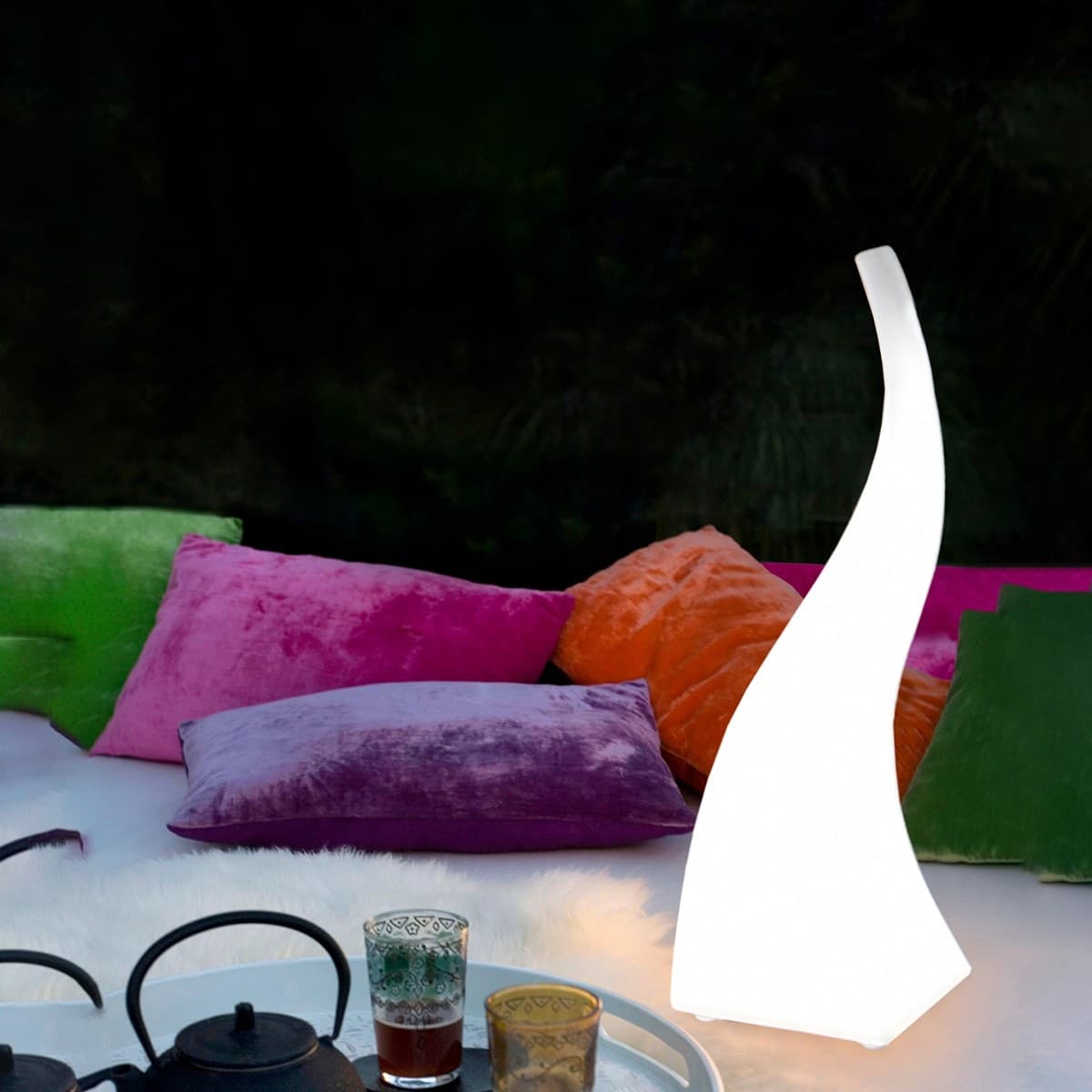 Lampada da esterno Mantra FLAME 1326 E27 20W LED IP65 terra tavolo polietilene ultramoderna - 2