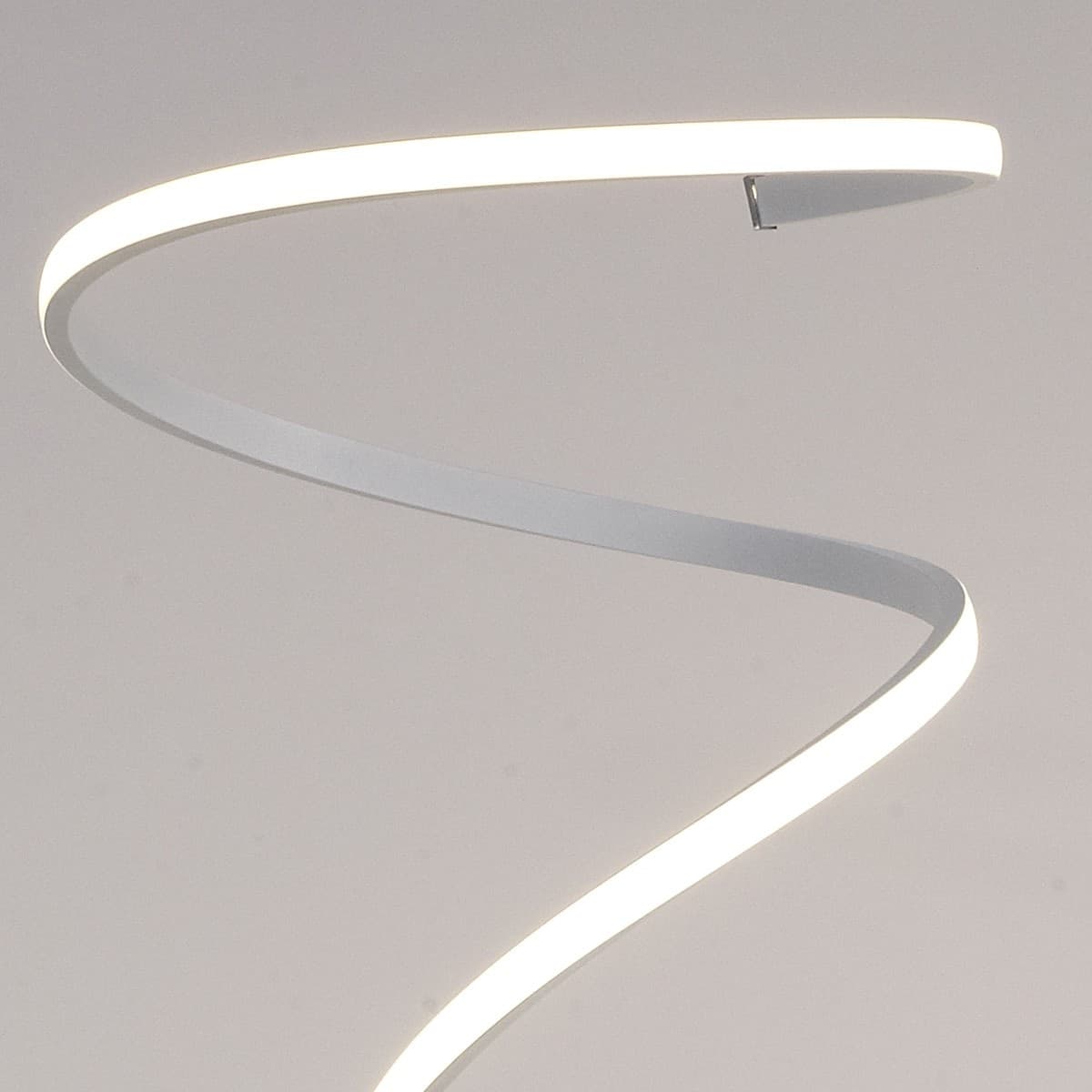 Piantana moderna Mantra HELIX 6100 42W LED 3360Lm 3000°K SILVER CHROME dimmerabile lampada terra ultramoderna interno - 4