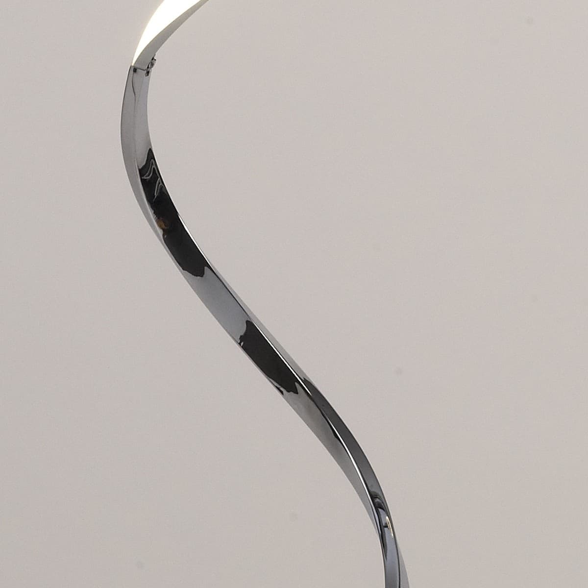 Piantana moderna Mantra HELIX 6100 42W LED 3360Lm 3000°K SILVER CHROME dimmerabile lampada terra ultramoderna interno - 6