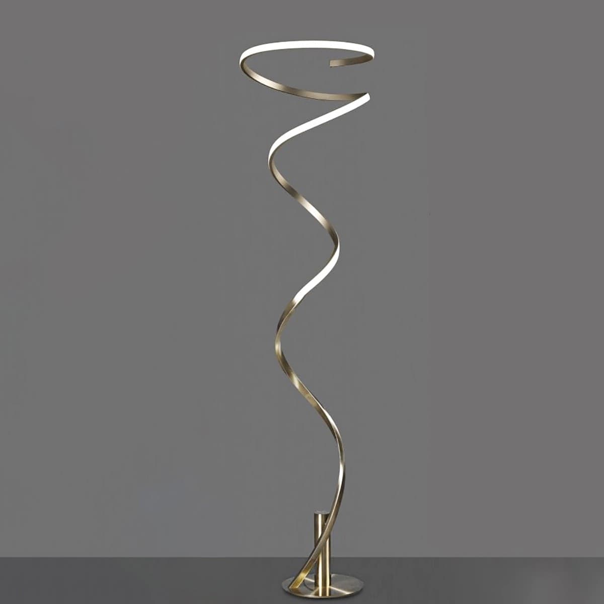 Piantana classica Mantra HELIX 6101 42W LED 3360Lm 3000°K OTTONE anticato dimmerabile lampada terra interno - 3