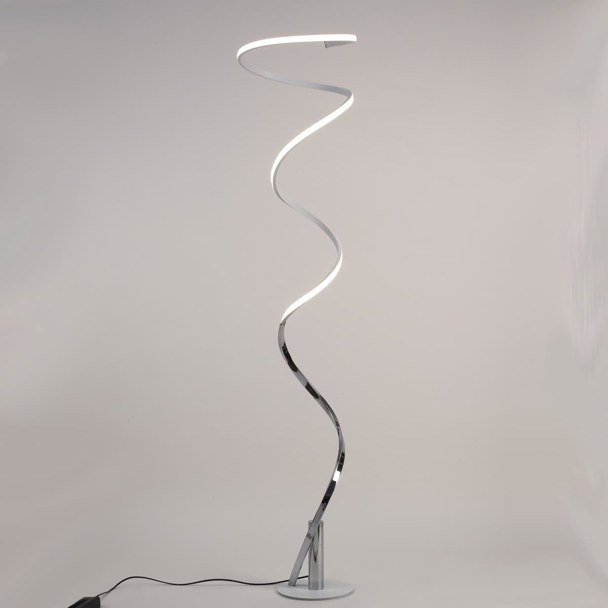 Piantana moderna Mantra HELIX 6102 42W LED 3360Lm 4000°K BIANCO CROMO dimmerabile lampada terra ultramoderna interno - 2