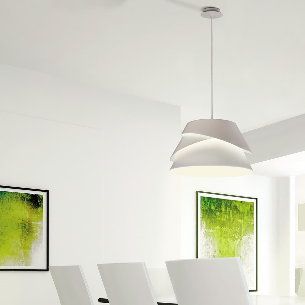 Sospensione moderna Mantra ALBORAN 5861 E27 LED 41CM alluminio calata interno - 4